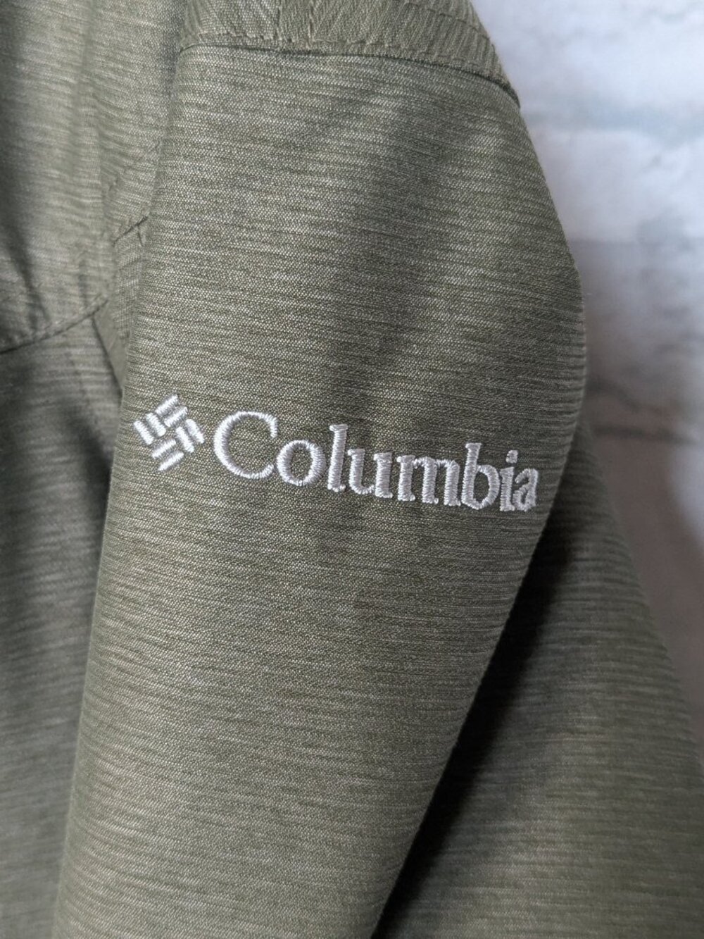 Columbia Omni-Heat Belted Winter Jacket with Faux Fur Hood Size Small Moss Green - Picture 5 of 9